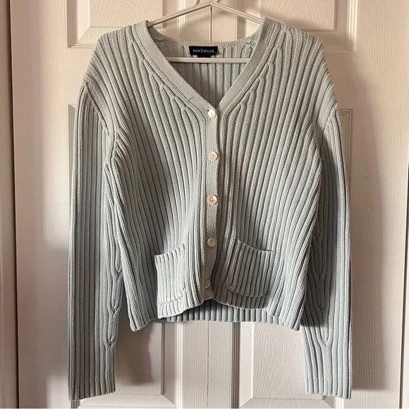 Ann Taylor Ribbed Cardigan - Picture 1 of 5